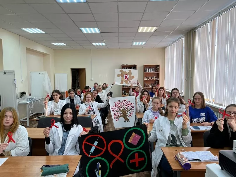 В Беседском сельскохозяйственном техникуме прошла акция, посвященная Всемирному дню борьбы со СПИДом