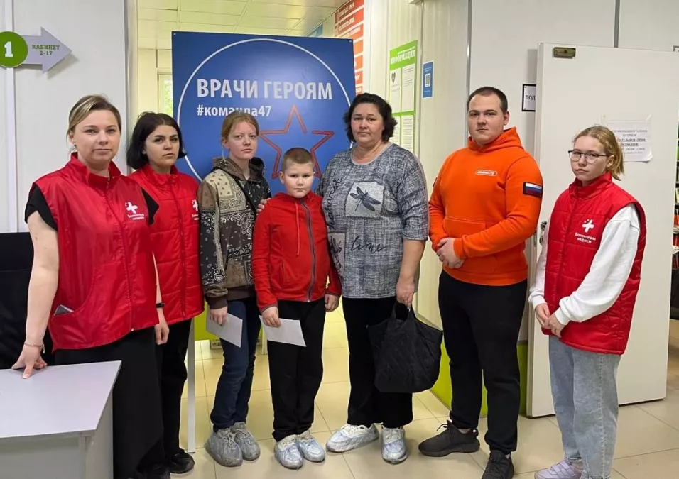 Участники специальной военной операции и их семьи прошли диспансеризацию в городской поликлинике г. Волосово