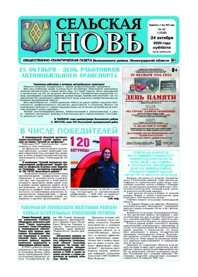 Сельская новь (24 октября 2020 года)	 42 (12549)