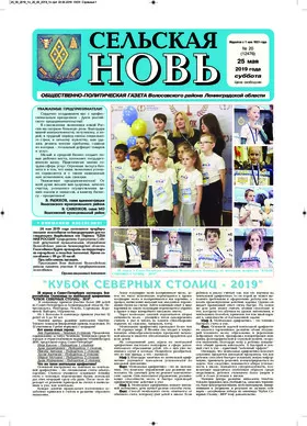 Сельская новь (25 мая 2019 года)	 20 (12476)