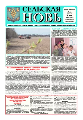 Сельская новь (4 мая 2019 года)	 17 (12473)